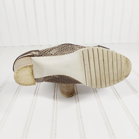 Mary Silver Metallic Heel Pumps A 530 - Picture 12 of 13